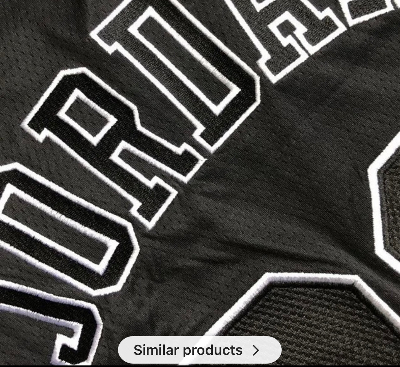 Jordan Stitched Black MVP Jersey Dense Embroidery Men's Jersey