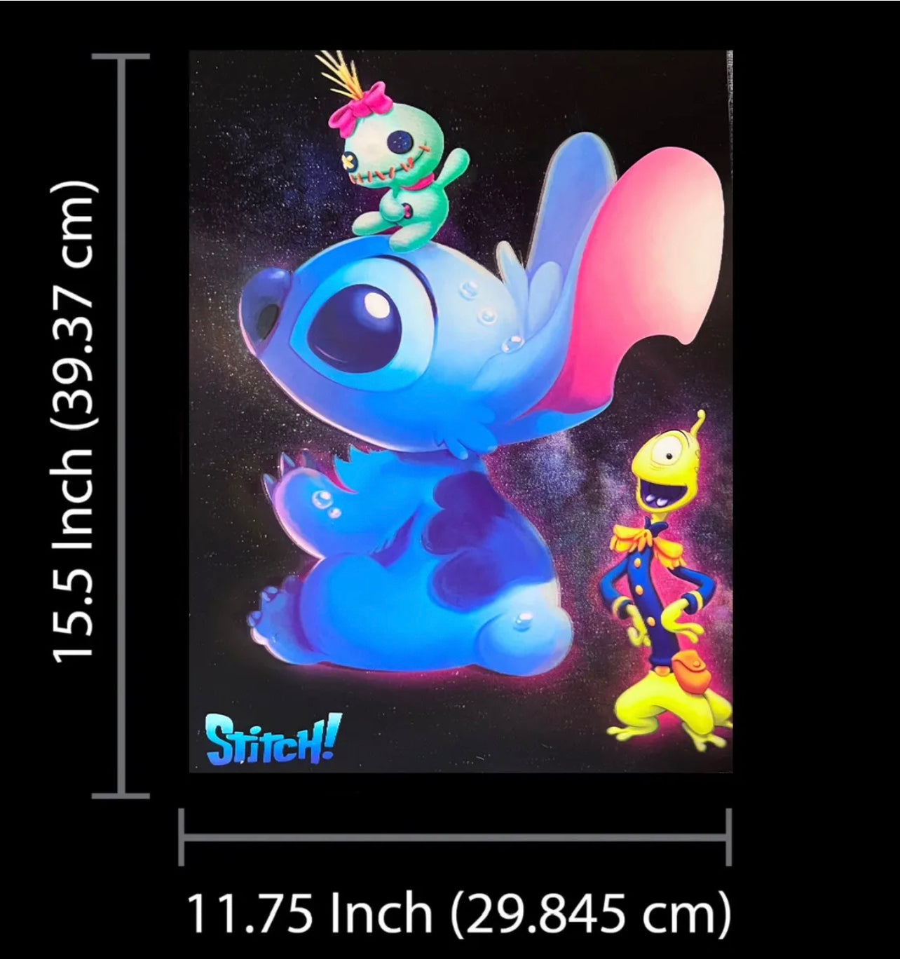 Lilo & Stitch Poster 3D Effect, 2 images in one, 3D Lenticular Effect