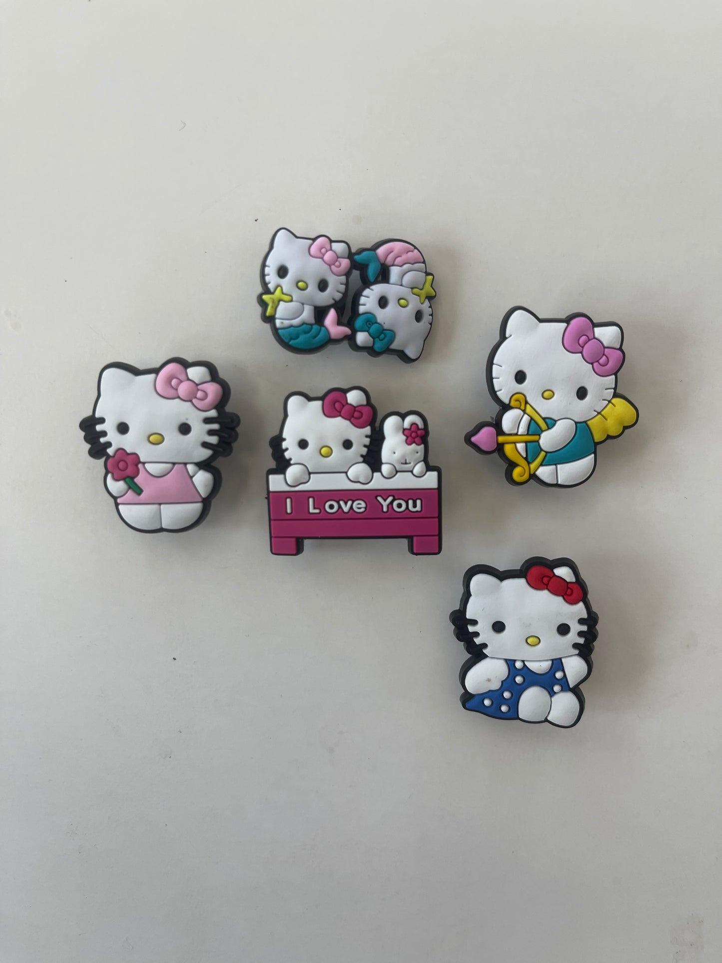 Hello Kitty Cartoon Croc Charms Shoe Charms Decorations 6pcs Set