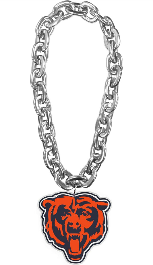 Chicago Pro Football Team LED Light Up Fan Chain Necklace