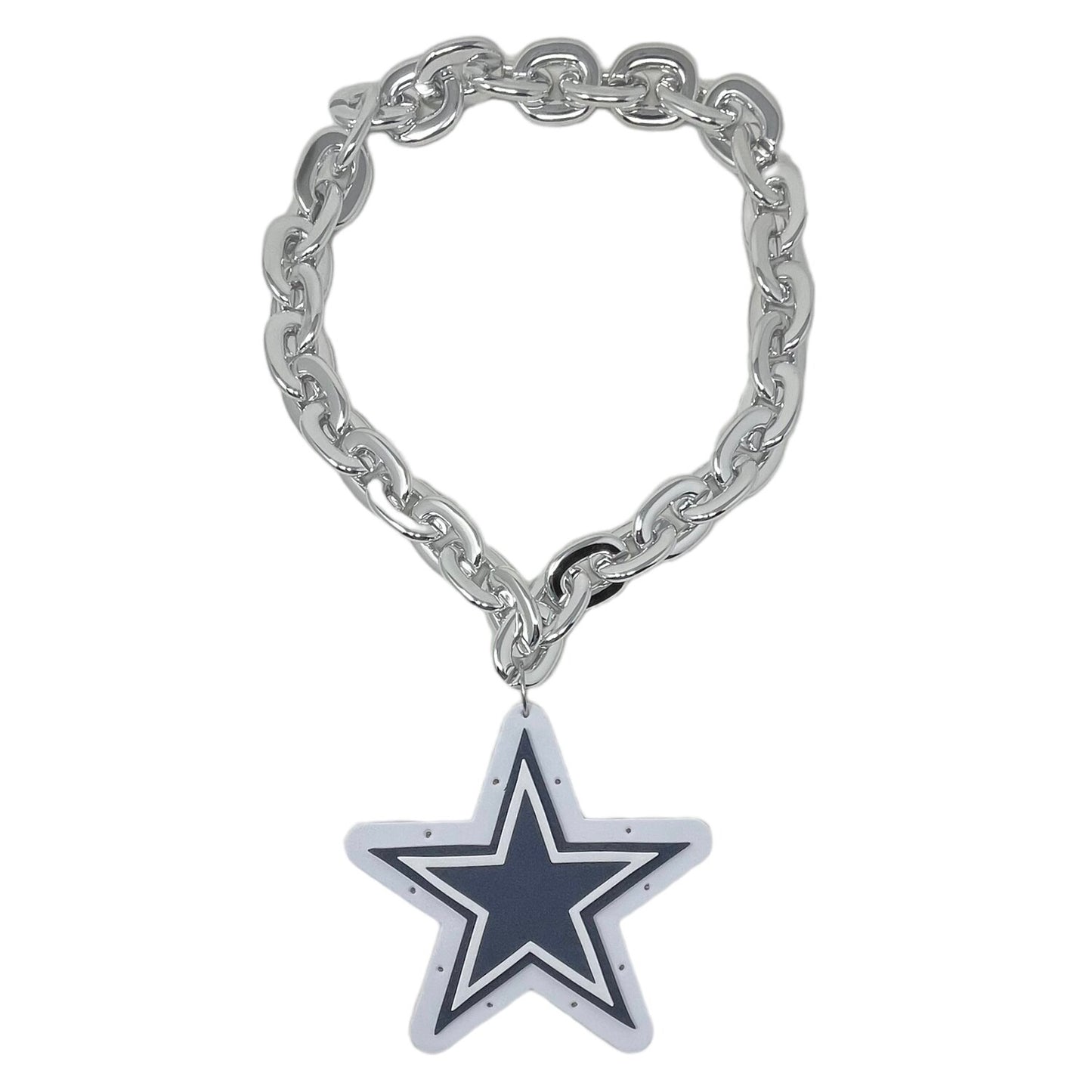 Dallas Pro Football Team LED Light Up Fan Chain Necklace