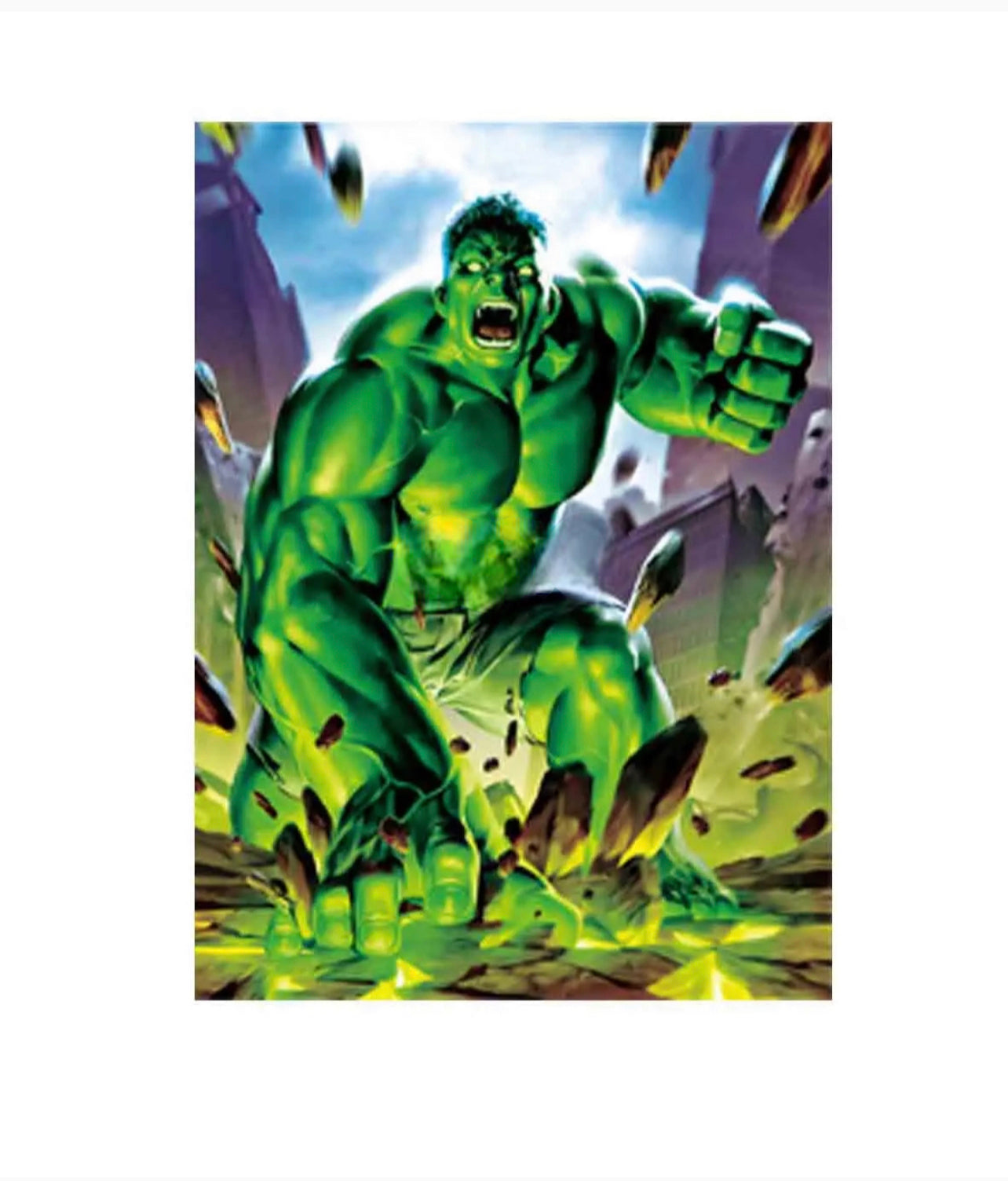 Hulk Marvel Avengers Poster 3D Effect, 3 images in one, 3D Lenticular Effect