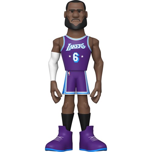 NBA Lakers LeBron James (City Uniform) 5-Inch Vinyl Gold Figure