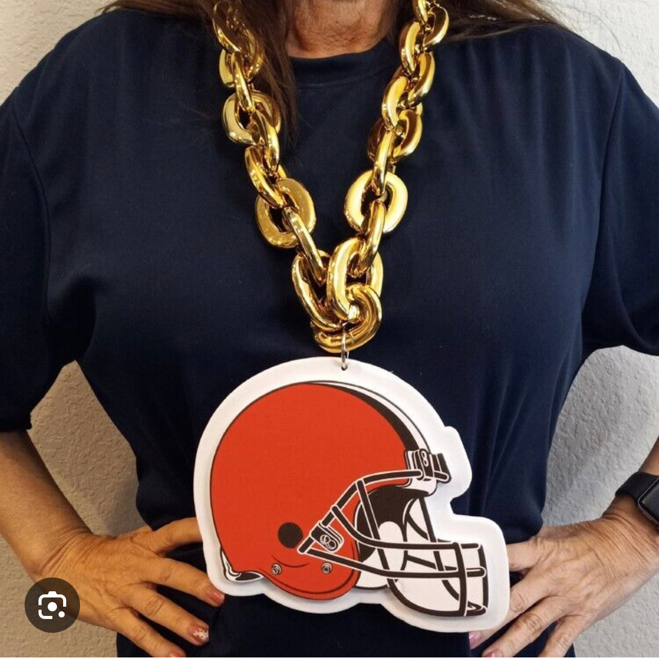 Cleveland Pro Football Team LED Light Up Fan Chain Necklace