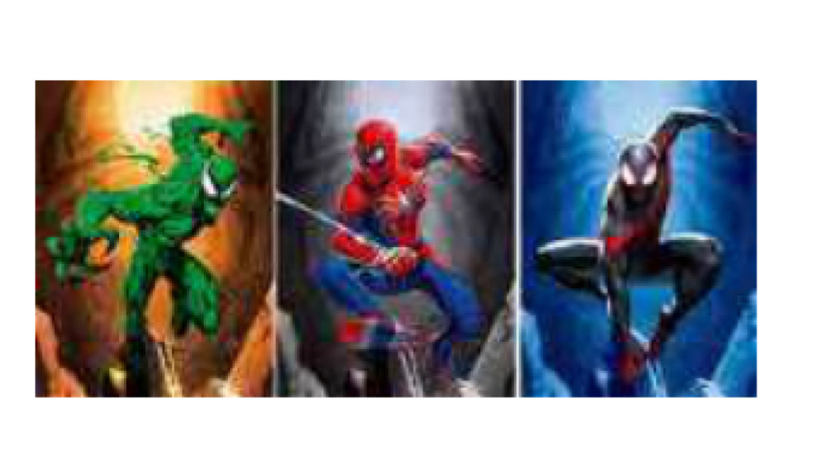 Spider Man Marvel Poster 3D Effect, 3 images in one, 3D Lenticular Effect