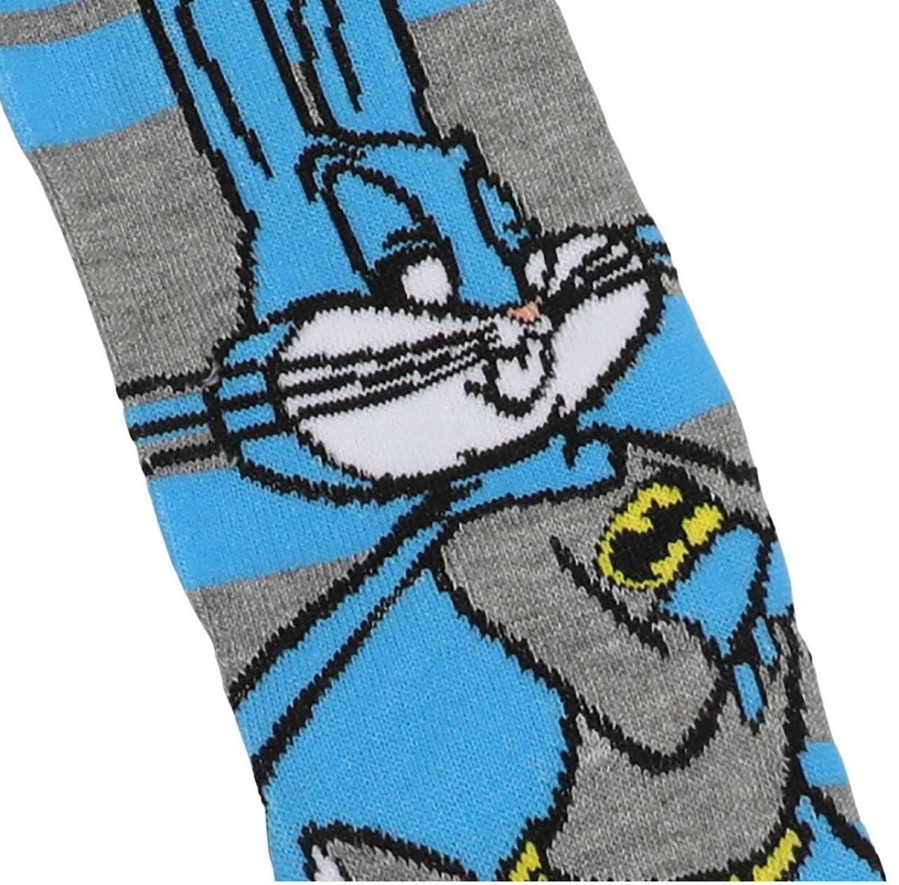 Bugs Bunny Batman Socks, Fun Novelty Unisex 360 Degree Artwork Character Designed Crew Socks