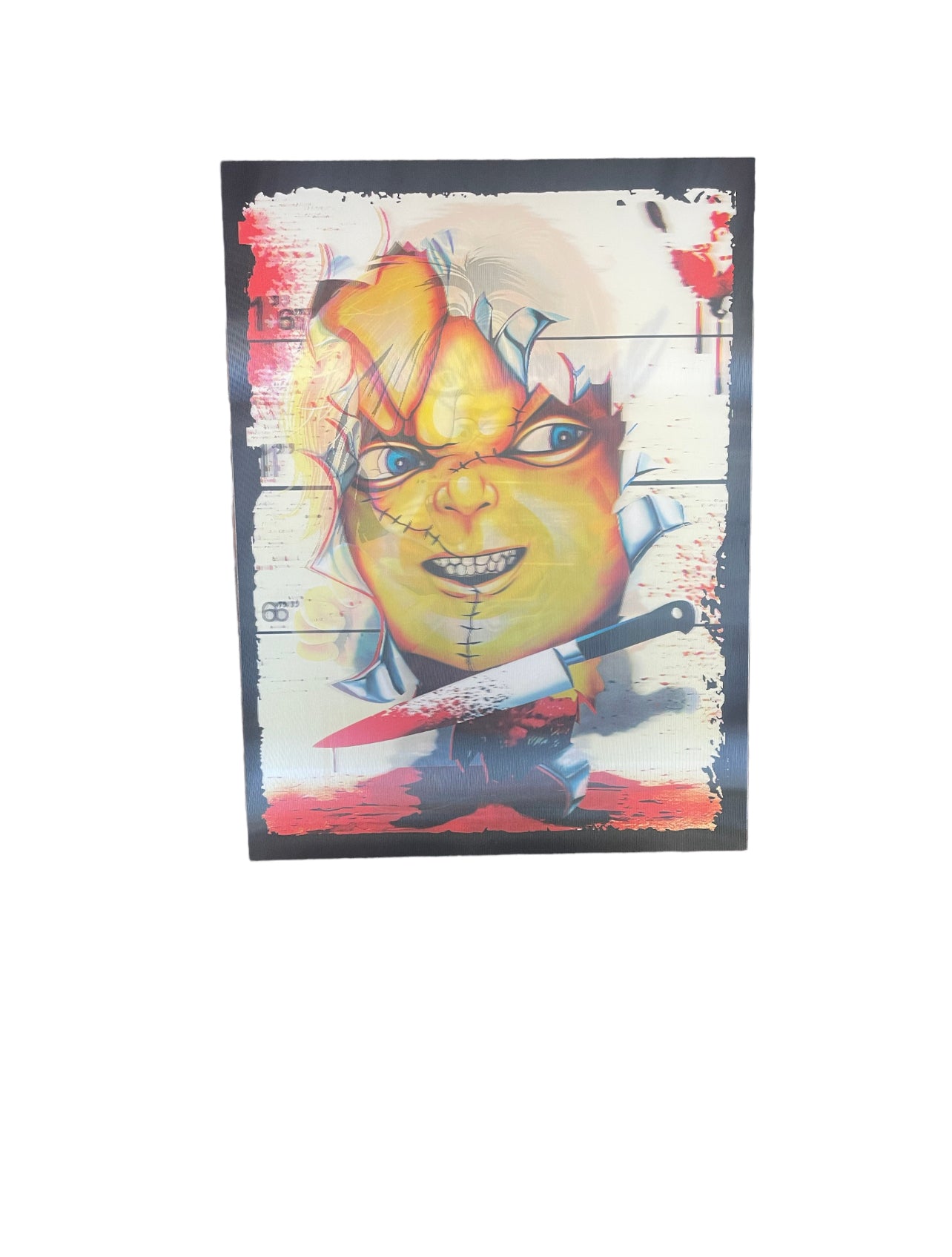 Horror Child's Play Chucky Poster 3D Effect, 3 images in one, 3D Lenticular Effect