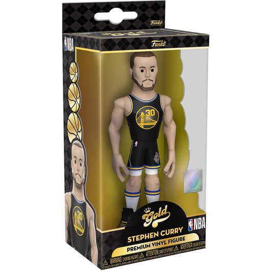 NBA Warriors Stephen Curry (City Uniform) 5-Inch Vinyl Gold Figure