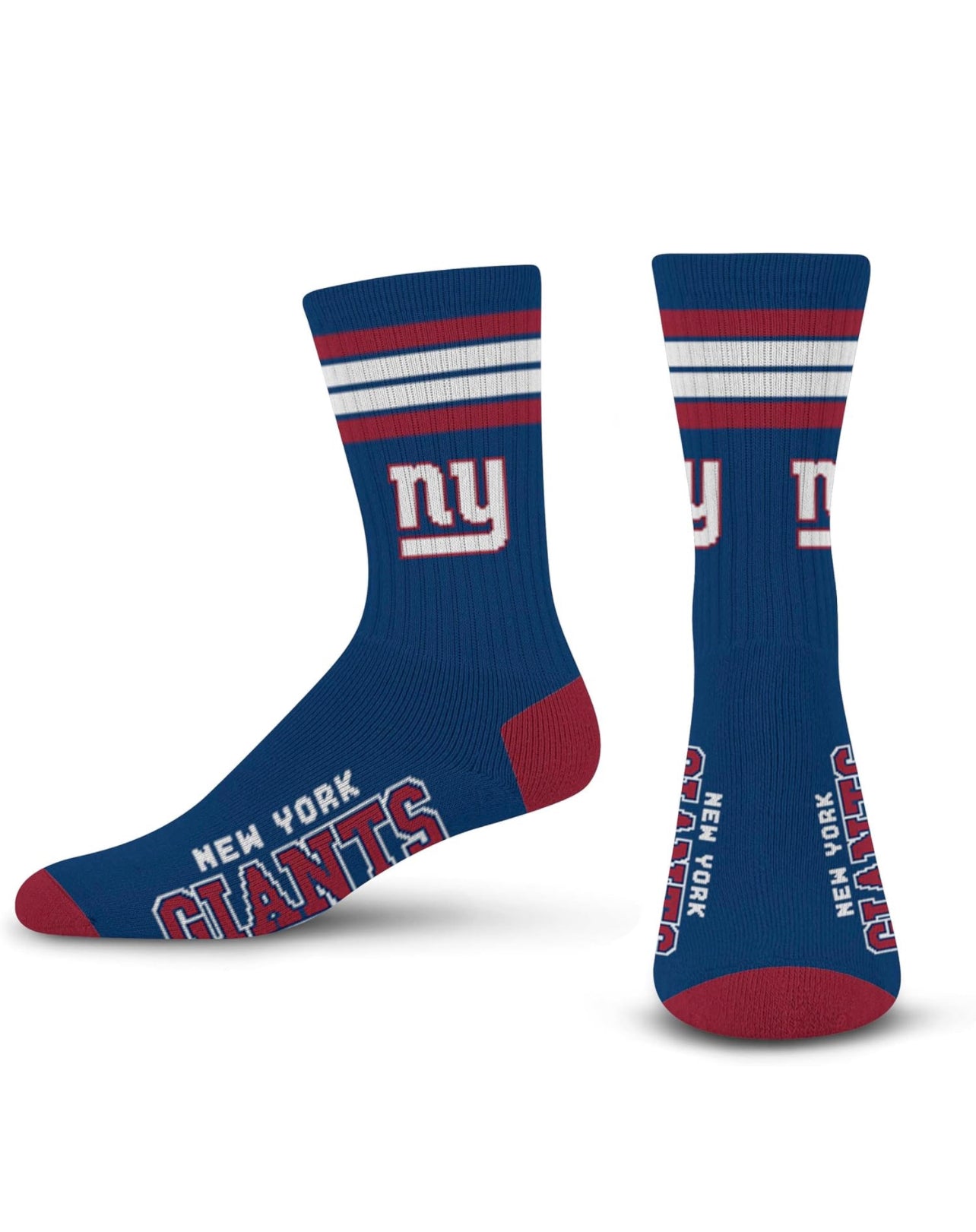 New York Pro Football Socks Adult Team Logo and Colors Large Crew Sport Socks Footwear for Men and Women Game Day Apparel