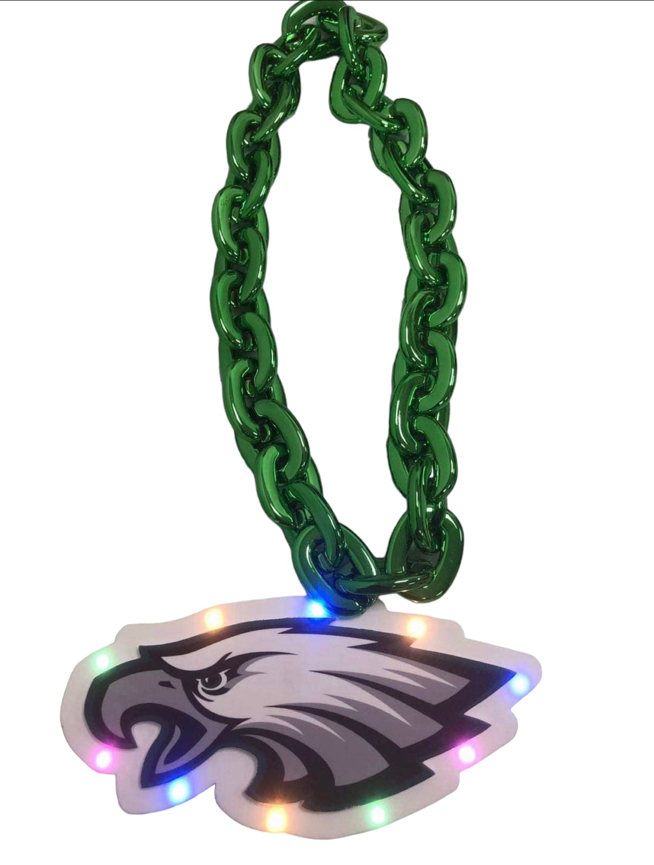 Philadelphia Pro Football Team LED Light Up Fan Chain Necklace