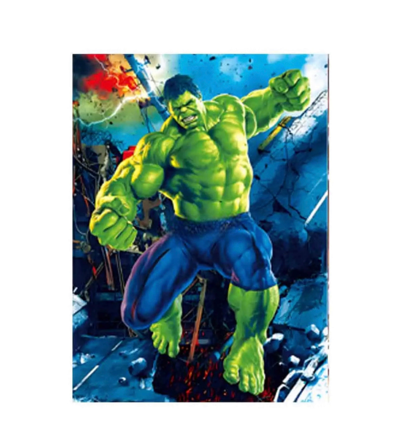 Hulk Marvel Avengers Poster 3D Effect, 3 images in one, 3D Lenticular Effect