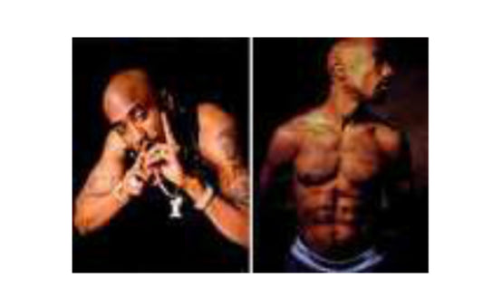 Tupac 2pac Poster 3D Effect, 2 images in one, 3D Lenticular Effect