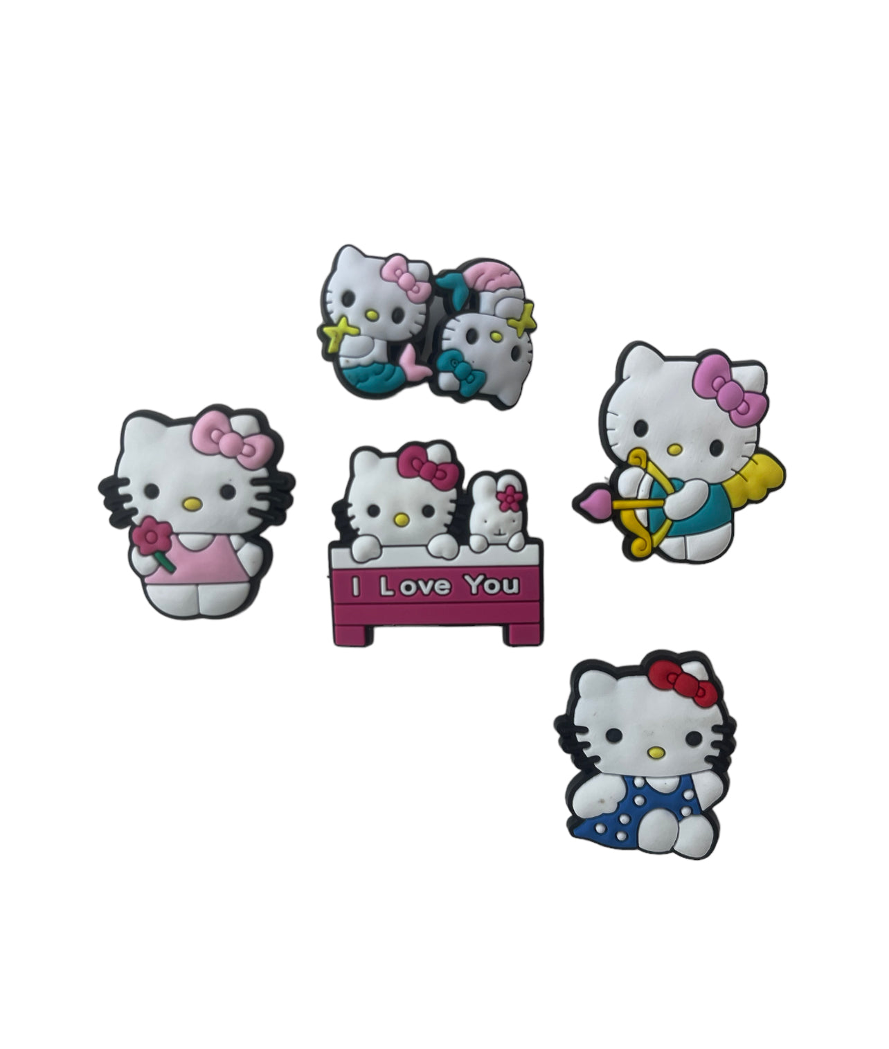 Hello Kitty Cartoon Croc Charms Shoe Charms Decorations 6pcs Set