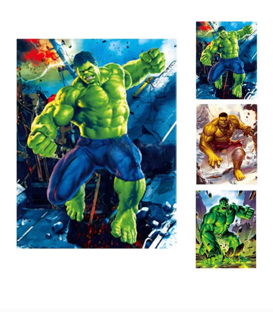 Hulk Marvel Avengers Poster 3D Effect, 3 images in one, 3D Lenticular Effect