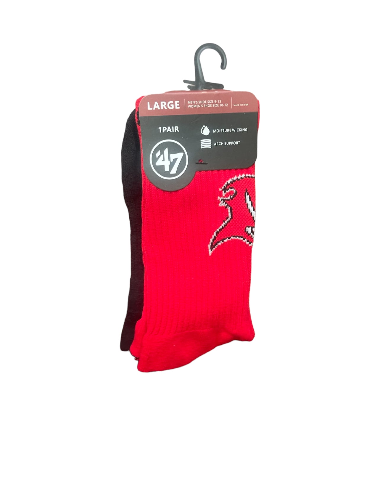 Tampa Bay Pro Football Socks Adult Team Logo and Colors Large Crew Sport Socks Footwear for Men and Women Game Day Apparel