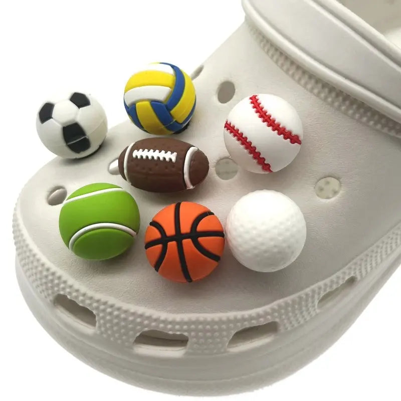 Sports 3D Shoe Charms 7pcs Shoe Charms Decoration/Croc Charms