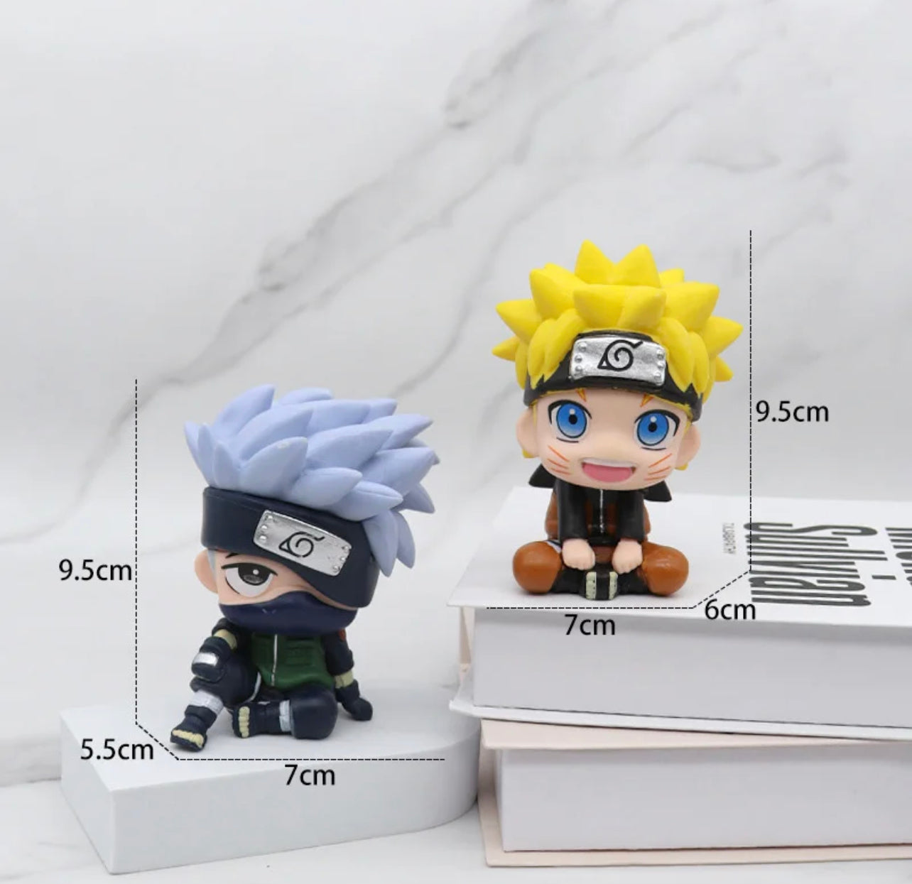 Naruto: Naruto Uzumaki/Kakashi Hatake Anime/Cartoon/Manga Sitting Pose Action Figurine Toy