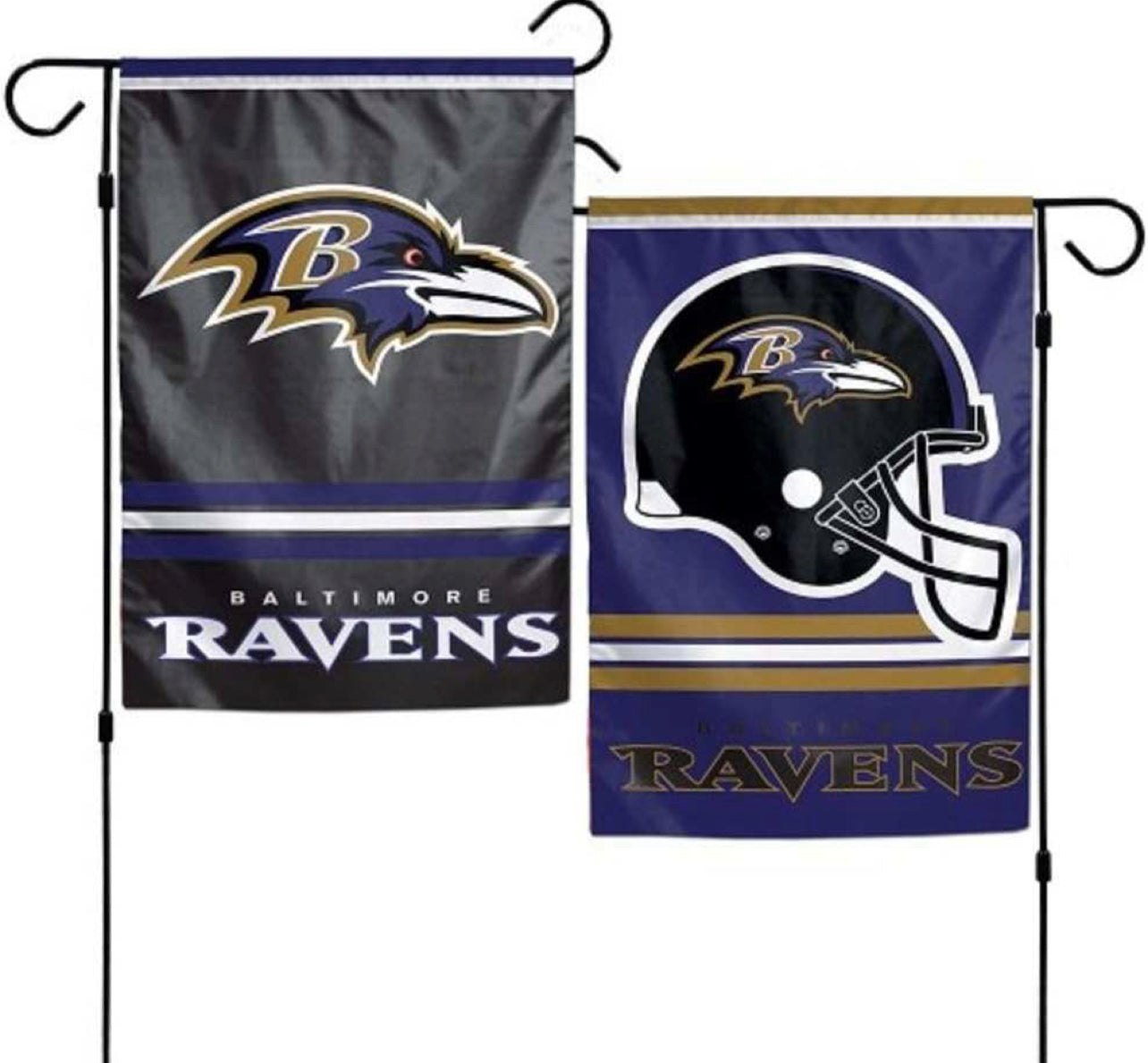 Baltimore Pro Football Team Flag 12 x 18 Inch Garden Flag Football Banner