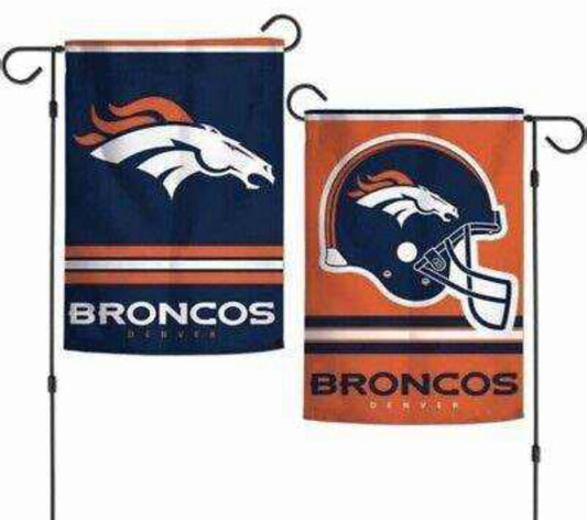 Denver Pro Football Team Flag 12 x 18 inch Garden Flag Football Banner