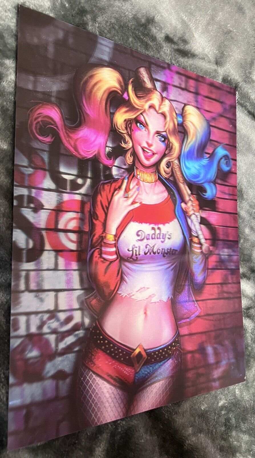 Harley Quinn Poster 3D Effect, 3 images in one, 3D Lenticular Effect