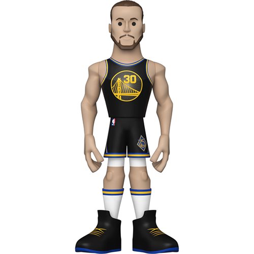 NBA Warriors Stephen Curry (City Uniform) 5-Inch Vinyl Gold Figure