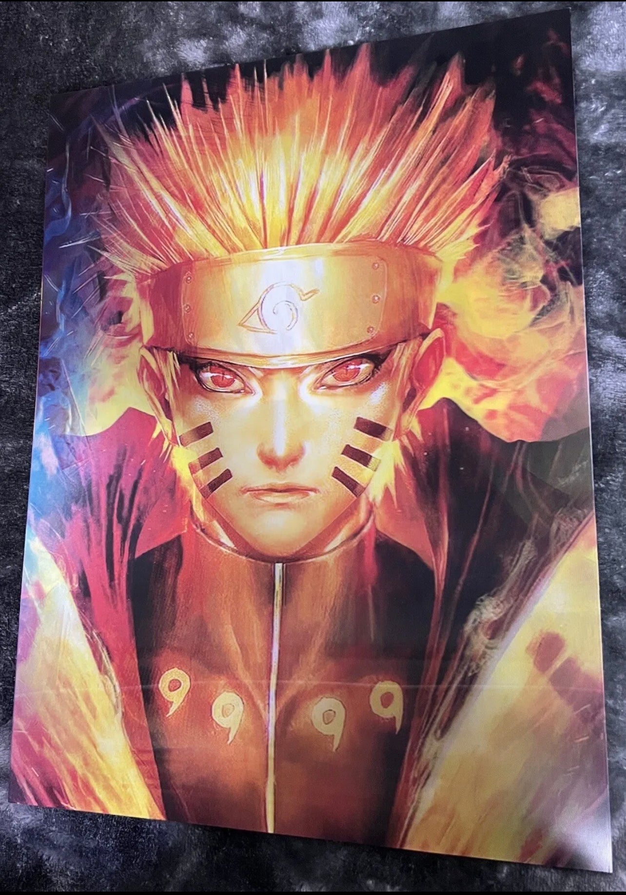 Naruto Poster 3D Effect, 3 images in one, 3D Lenticular Effect