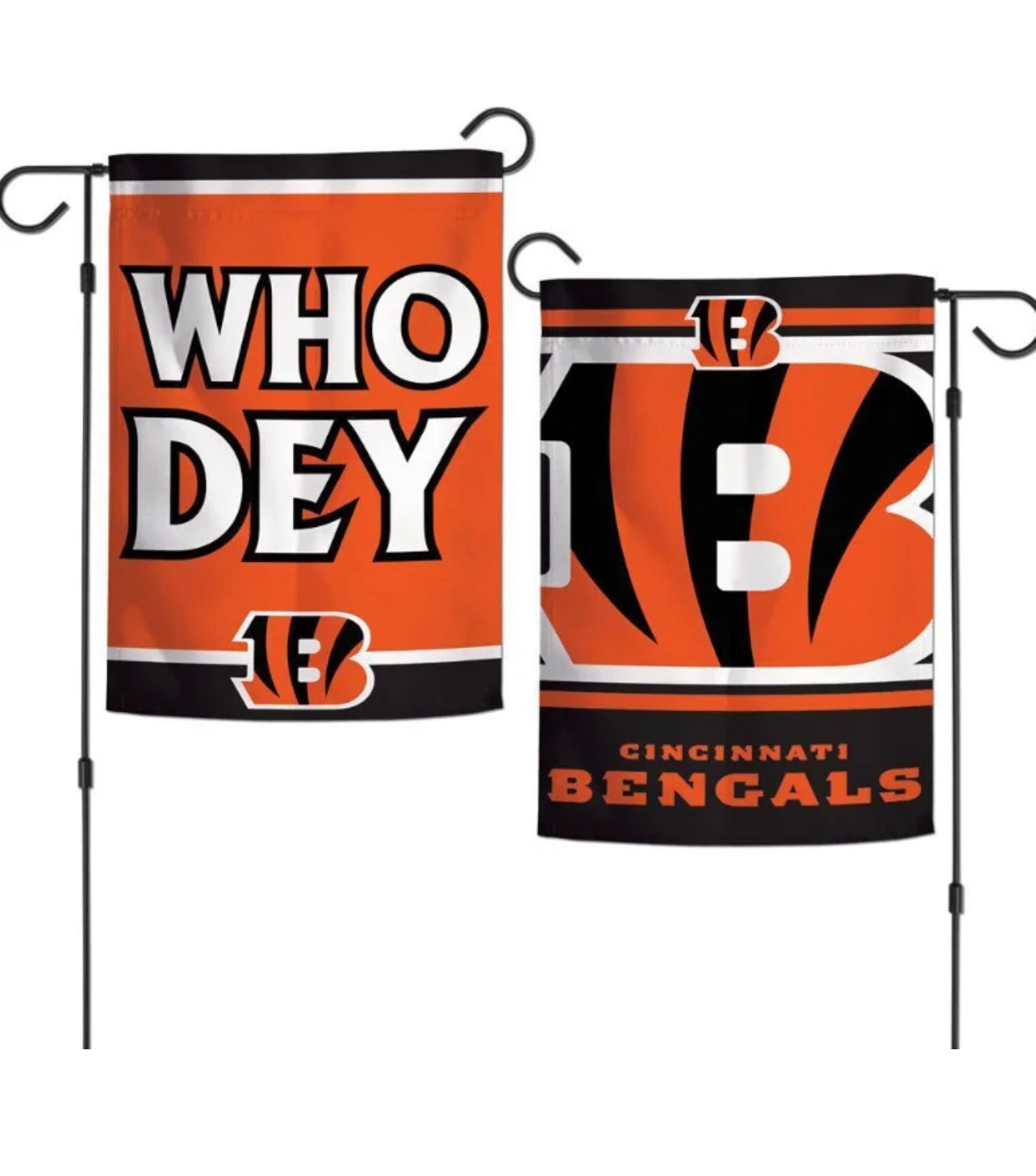 Cincinnati Pro Football Team Flag 12 x 18 inch Garden Flag Football Banner