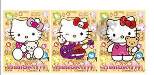 Hello Kitty Poster 3D Effect, 3 images in one, 3D Lenticular Effect