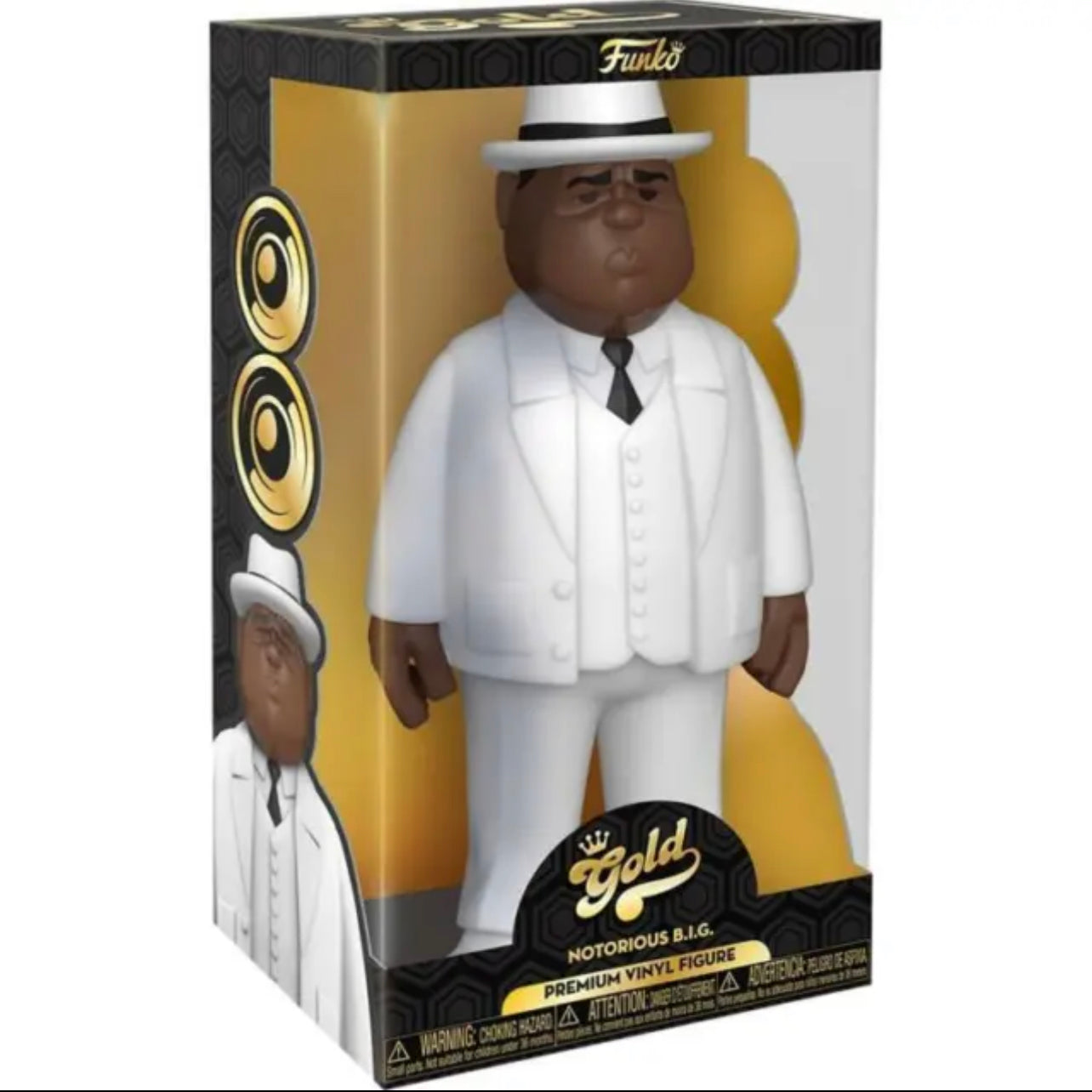 Funko Gold: Notorious B.I.G. Gold Biggie Smalls White Suit 12-Inch - NEW!