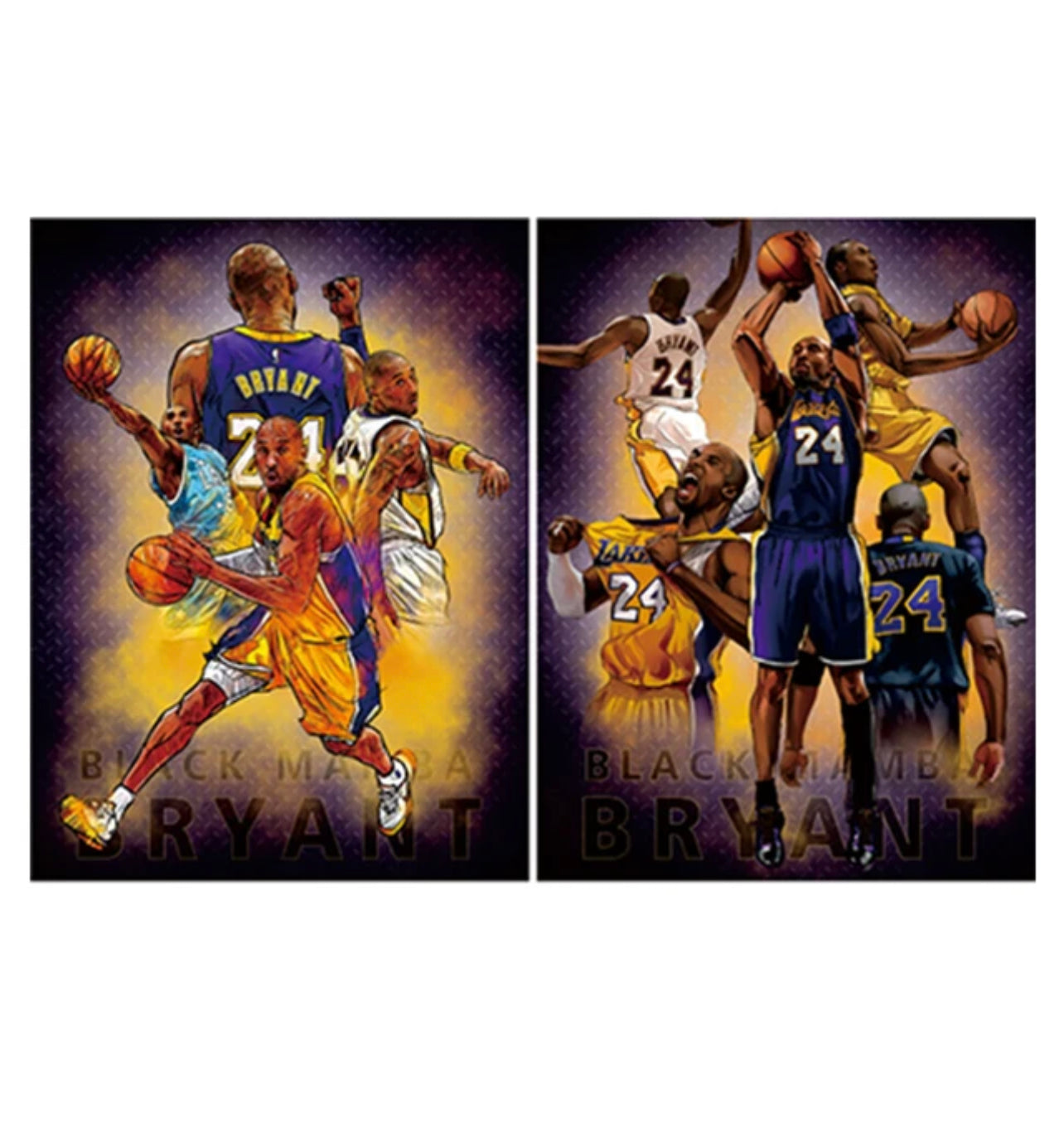 Kobe Bryant 3D Effect, 2 images in one, 3D Lenticular Effect