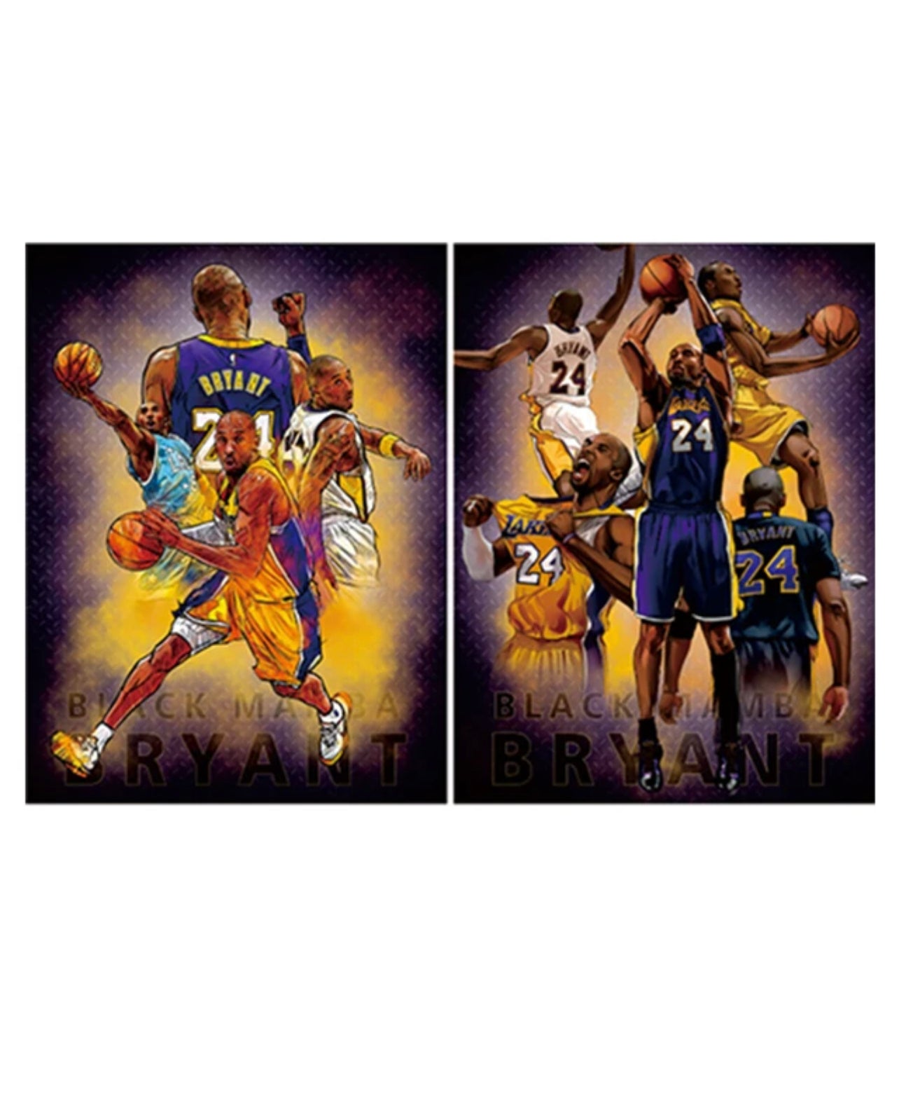 Kobe Bryant 3D Effect, 2 images in one, 3D Lenticular Effect