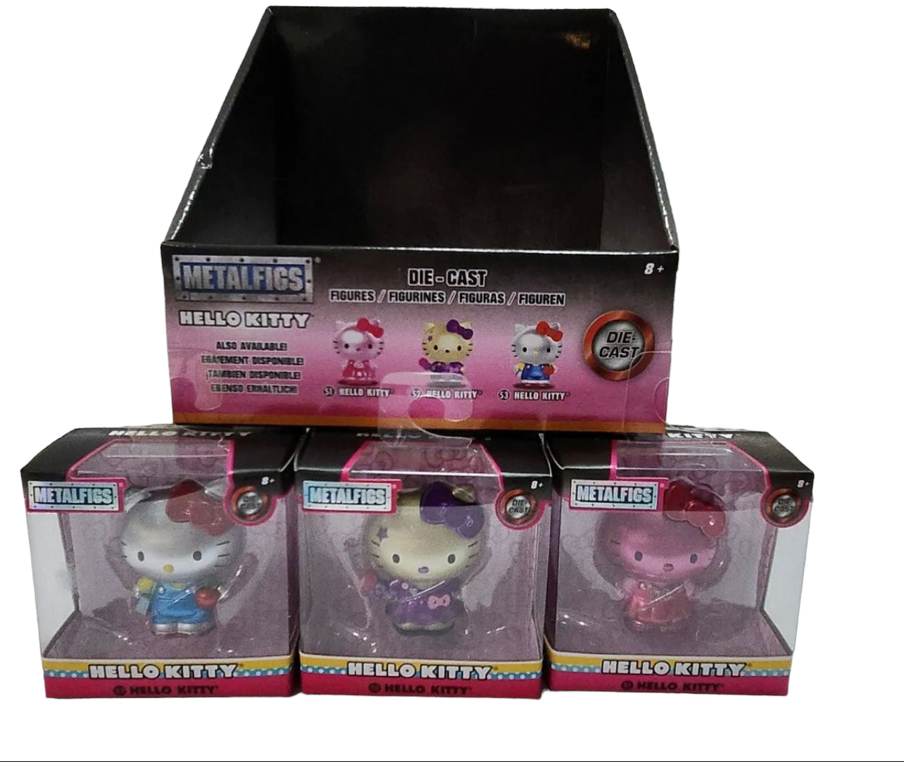 Hello Kitty Mini Original Die Cast Metal Figures - Nano Metalfigs Set of 3 Bundle