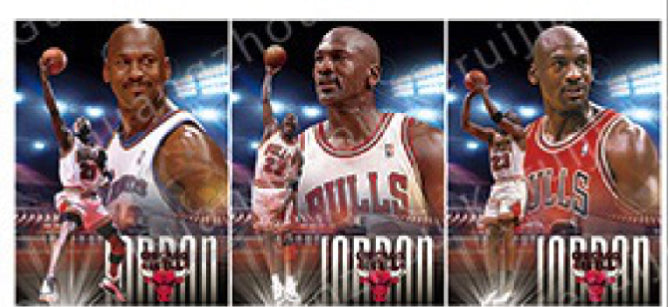 Micheal Jordan Poster 3D Effect, 3 images in one, 3D Lenticular Effect