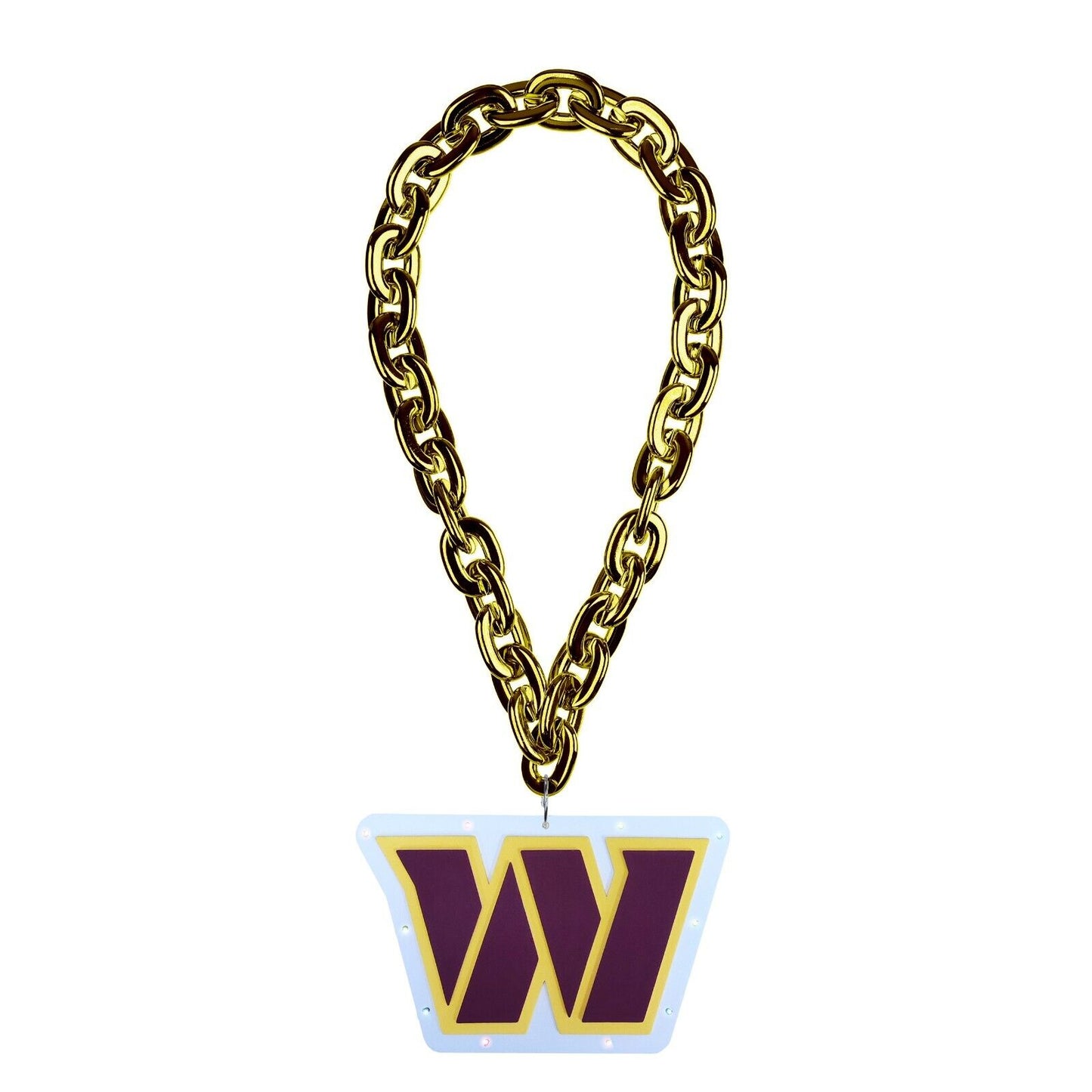 Washington Pro Football Team LED Light Up Fan Chain Necklace