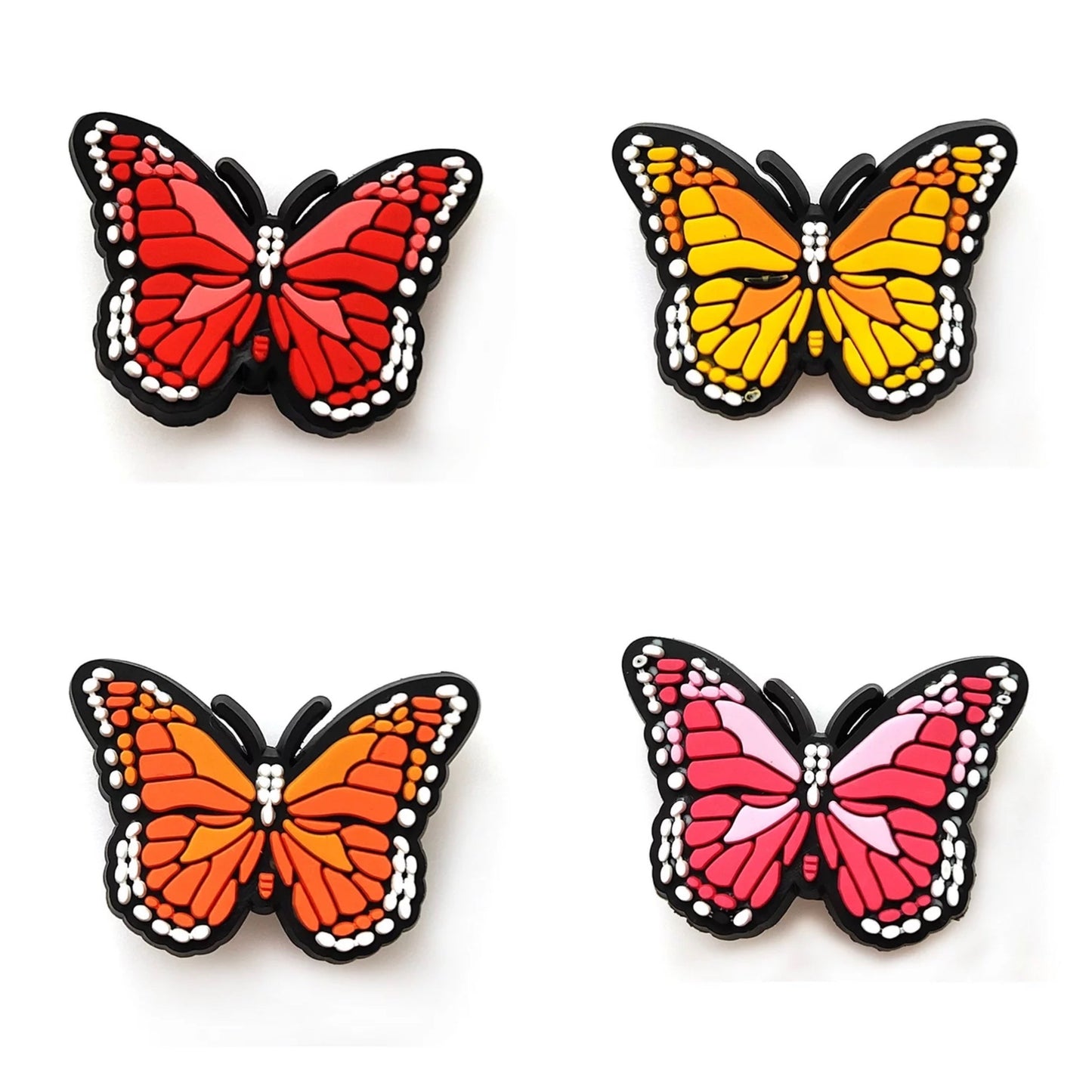 Butterfly Shoe Charms, 8pc Croc Jibbitz Butterfly Shoe Decorations Butterfly Charm