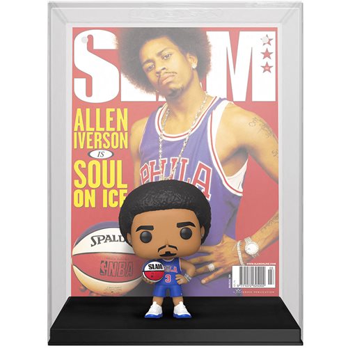 NBA SLAM Allen Iverson Funko Pop! Magazine SLAM Cover Funko Figure with Hard Case