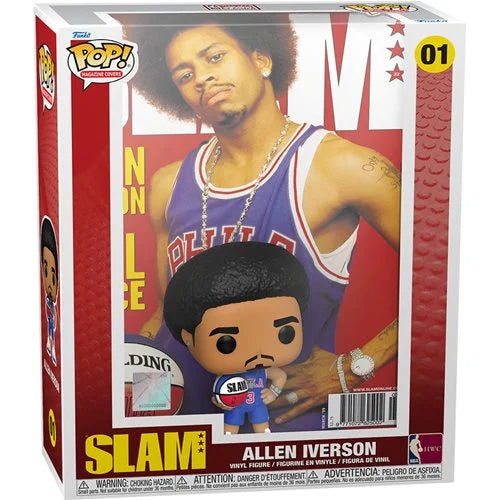 NBA SLAM Allen Iverson Funko Pop! Magazine SLAM Cover Funko Figure with Hard Case