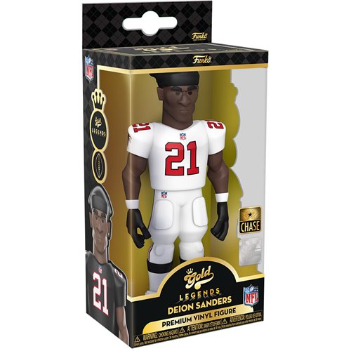 NFL Legends Atlanta Falcons Deion Sanders (CHASE) 5-Inch Vinyl Gold Figure