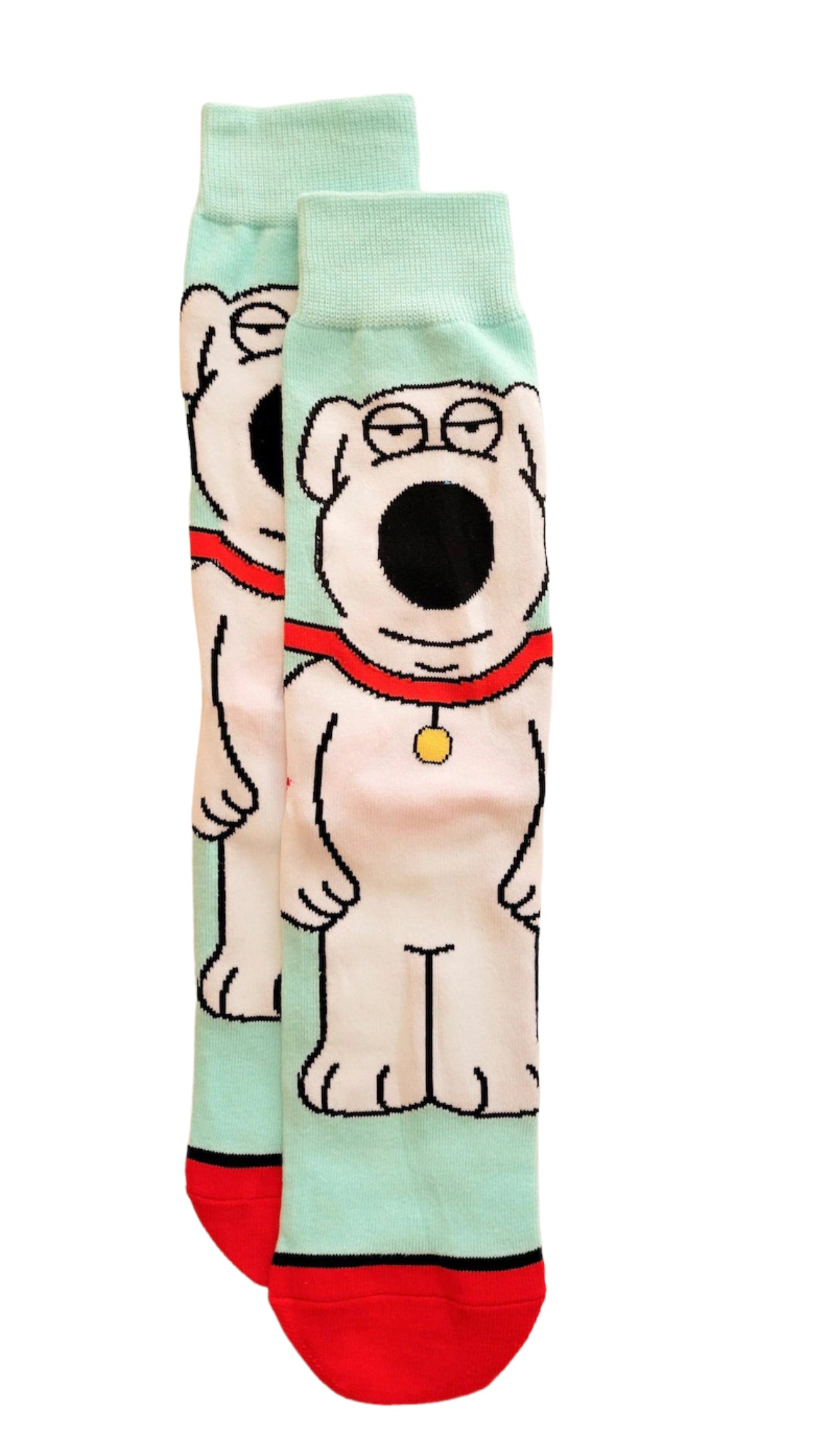 Family Guy Brian Griffin Cartoon Socks, Fun Novelty Unisex 360