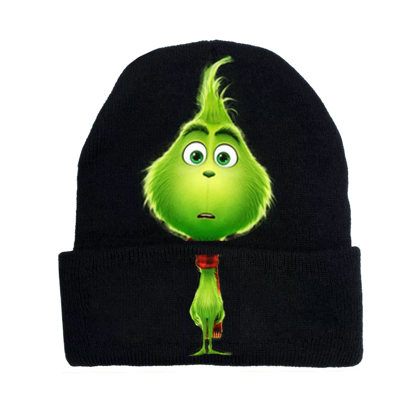 Grinch Winter Knit Hat Christmas Knitted Hat Printing Character Hat The Grinch that Stole Christmas