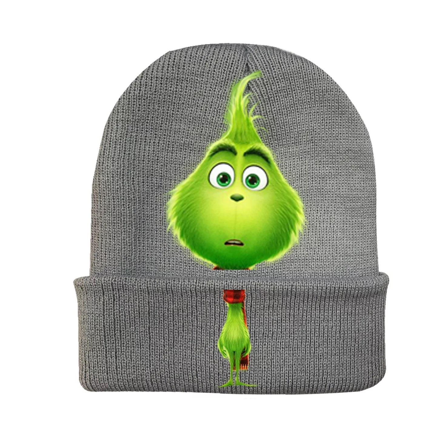 Grinch Winter Knit Hat Christmas Knitted Hat Printing Character Hat The Grinch that Stole Christmas