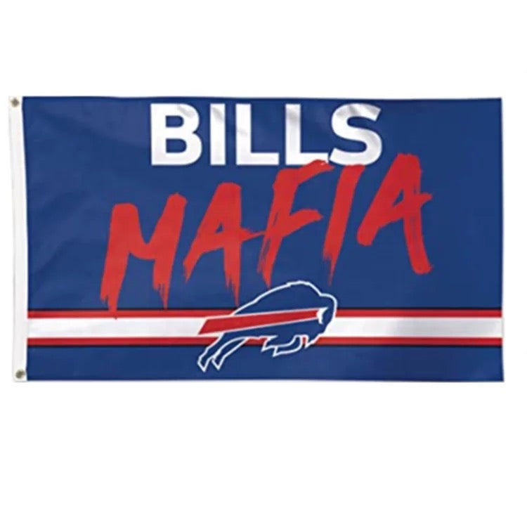 Buffalo Pro Football Team Flag 3 x 5 Tailgate Flag Mancave Football Banner