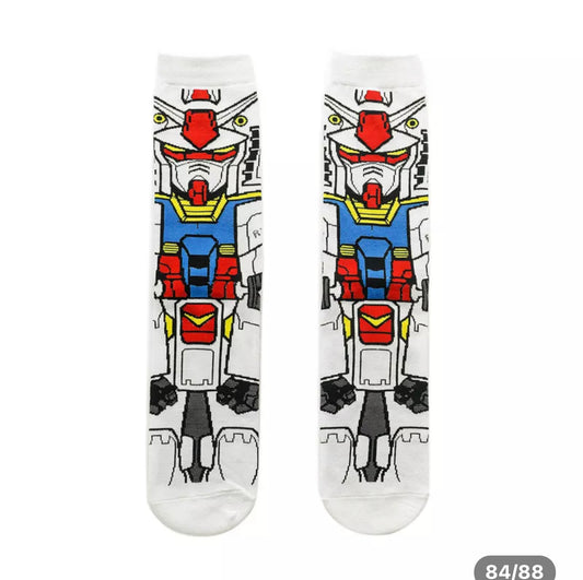 Voltron Cartoon Socks, Fun Novelty Unisex 360 Degree Artwork Character Designed Crew Socks