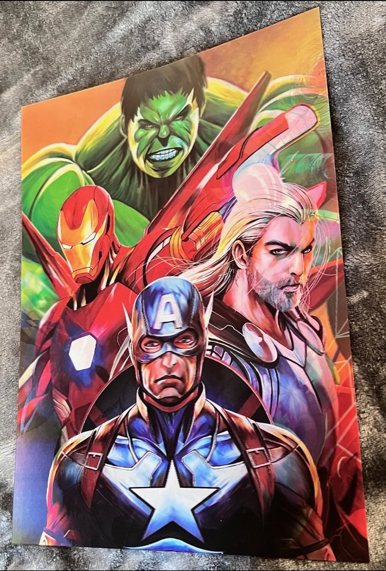 Marvel Avengers Poster 3D Effect, 3 images in one, 3D Lenticular Effect