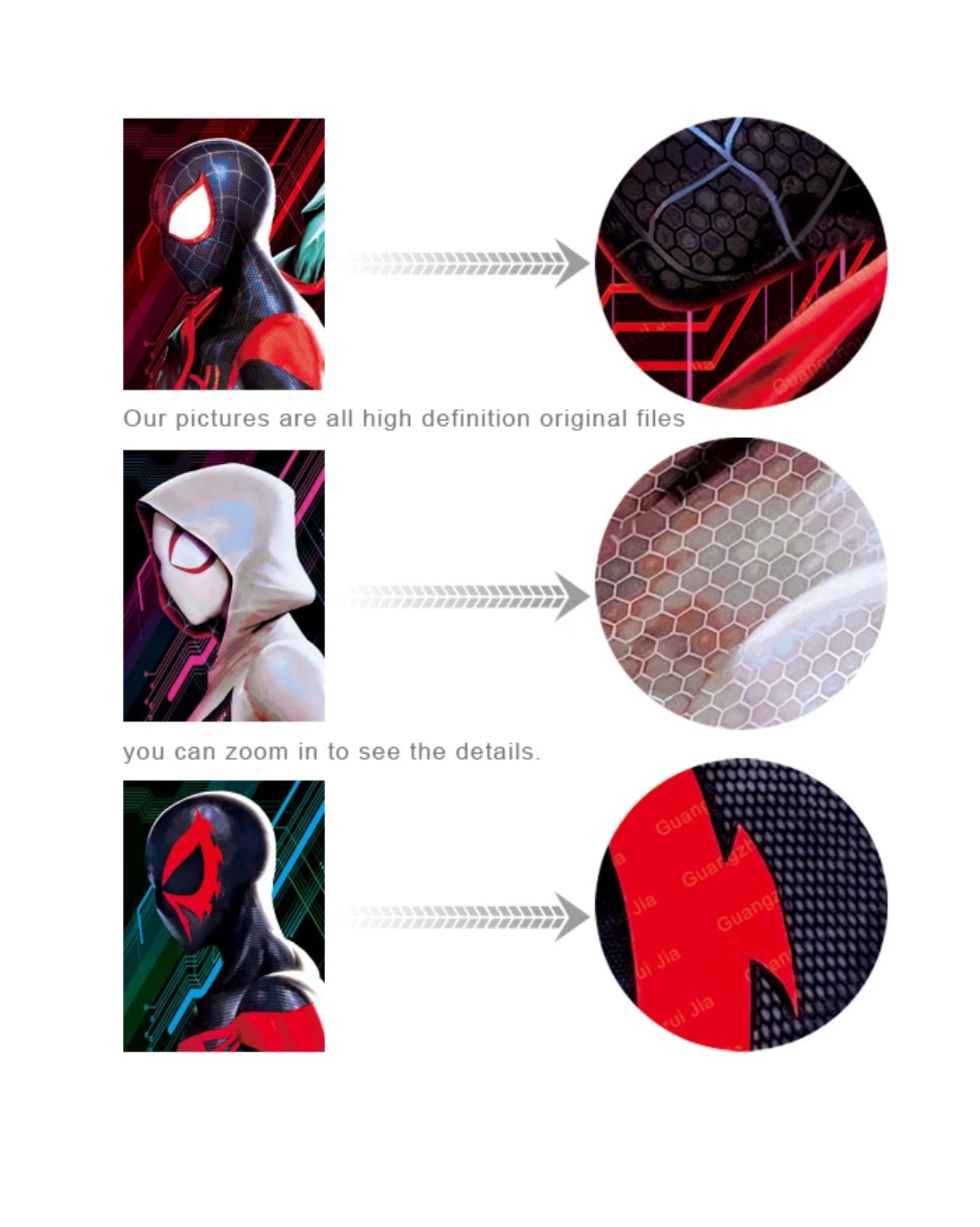 Miles Morales Poster 3D Effect, 3 images in one, 3D Lenticular Effect