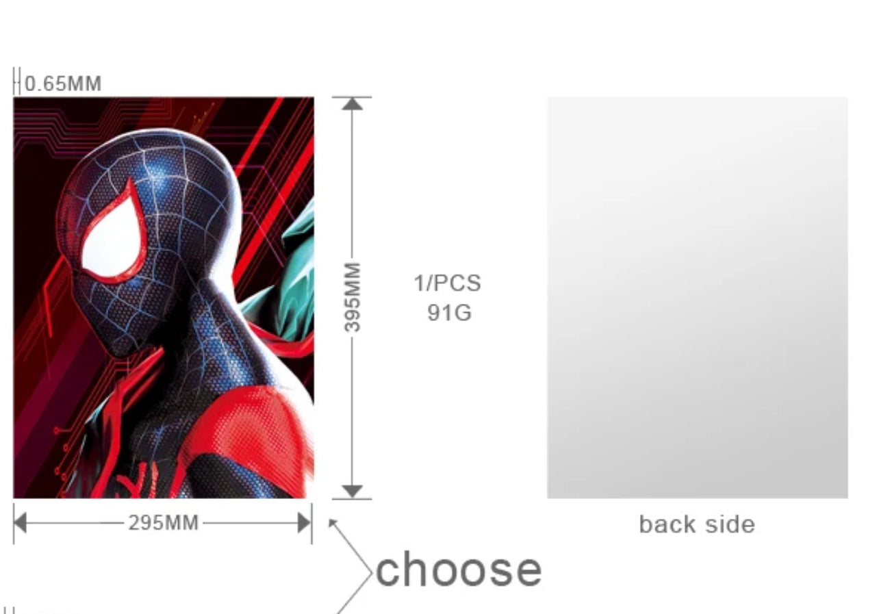 Miles Morales Poster 3D Effect, 3 images in one, 3D Lenticular Effect