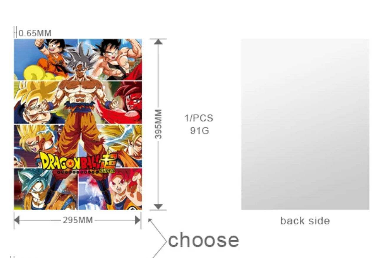 Dragon Ball Z Poster 3D Effect, 2 images in one, 3D Lenticular Effect