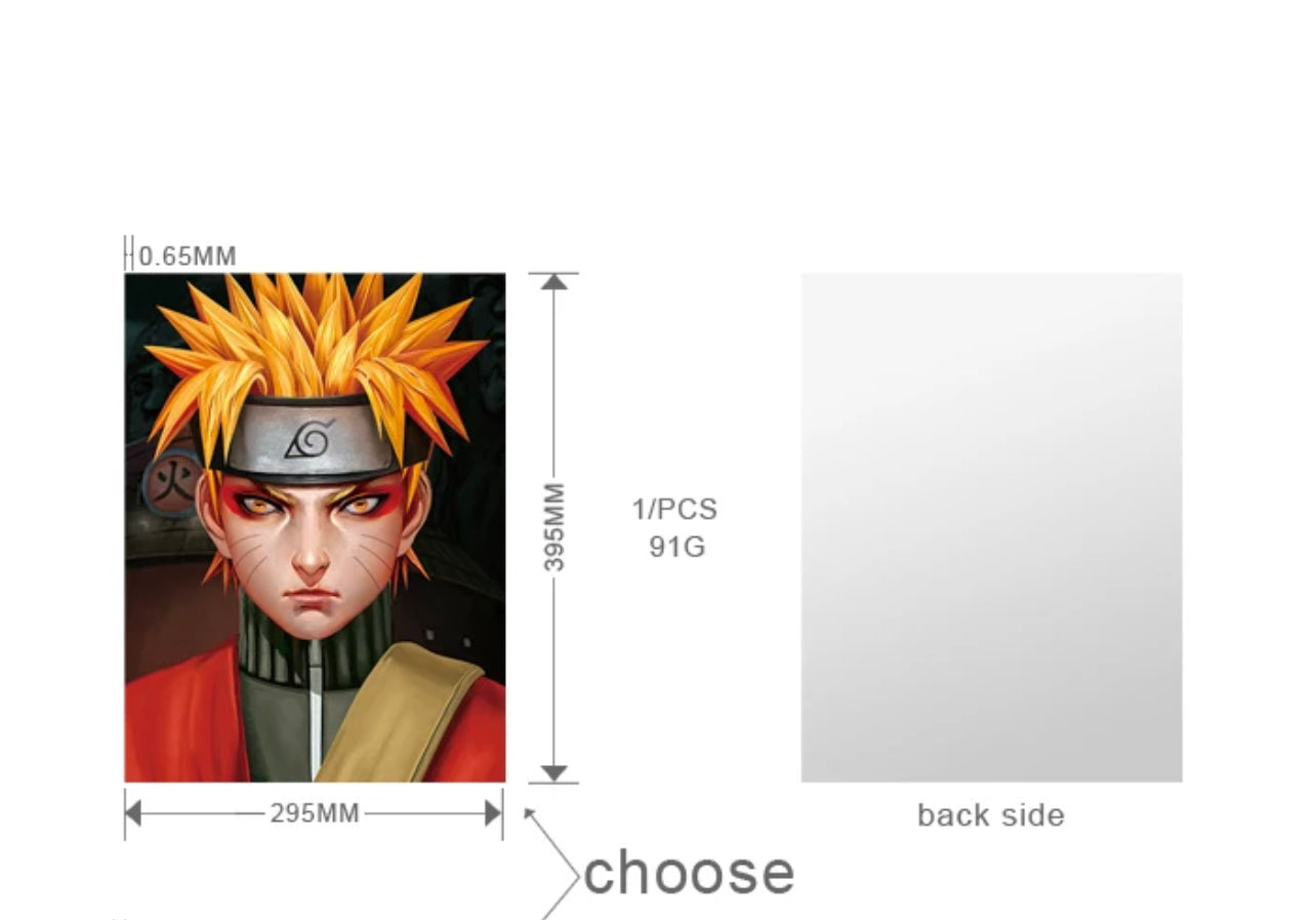 Naruto Poster 3D Effect, 2 images in one, 3D Lenticular Effect