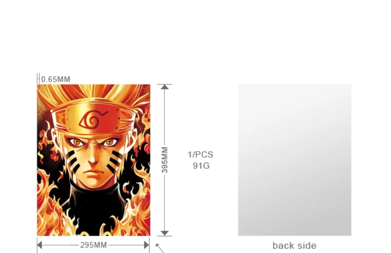 Naruto Poster 3D Effect, 3 images in one, 3D Lenticular Effect