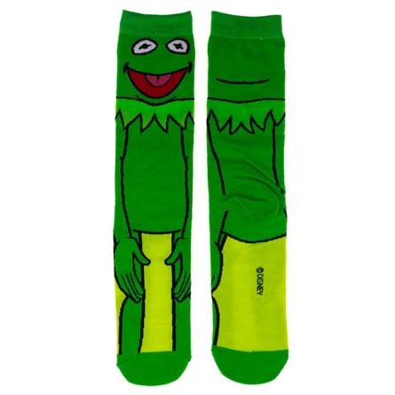 Kermit the Frog Cartoon Socks, Fun Novelty Unisex 360 Degree Artwork Character Designed Crew Socks